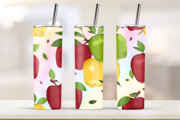 Apple Slime Glass Skinny Tumbler