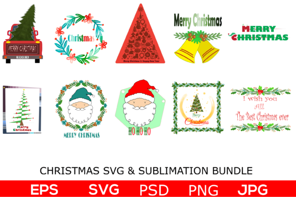 CHRISTMAS SVG SUBLIMATION BUNDLE