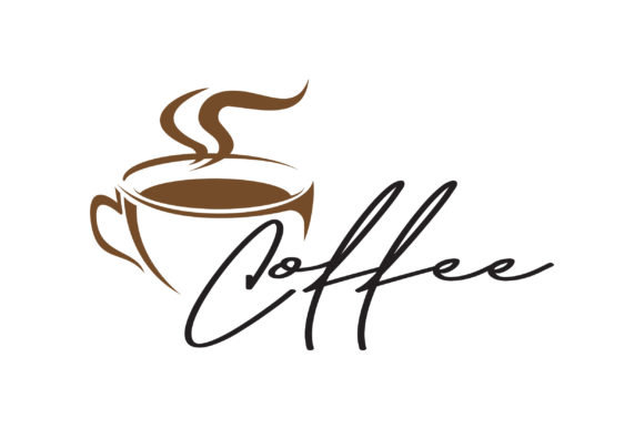 Coffee Cup Foam Logo Design Vector