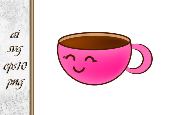 Coffee or Tea Cup Doodle Vector Clip Art