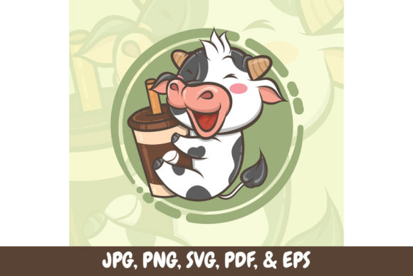Cute Cow Hugging Coffee Cup