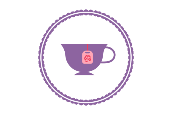 Flower Tea Cup: A Thoughtful Icon for Embroidery Projects
