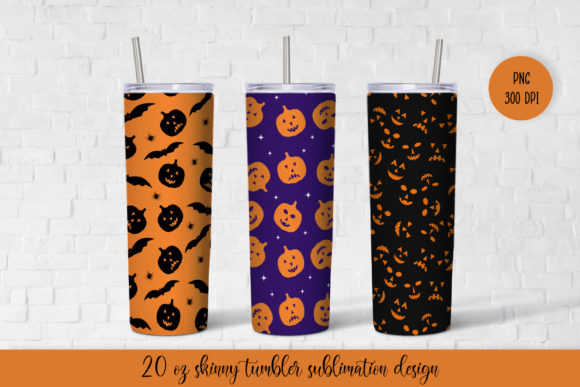 Halloween Tumbler Sublimation Wrap
