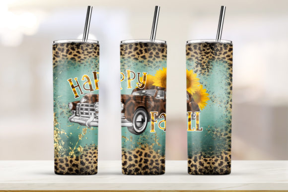 Happy Fall 20oz Skinny Tumbler