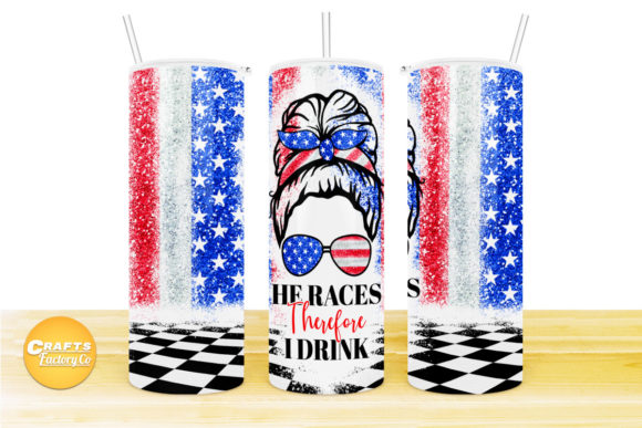 He Races Therefore I Drink Tumbler