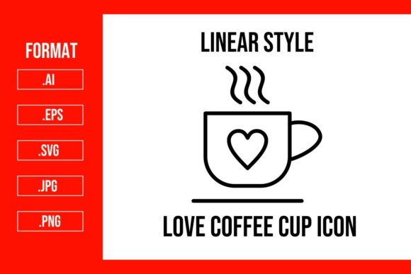 Love Coffee Cup Icons