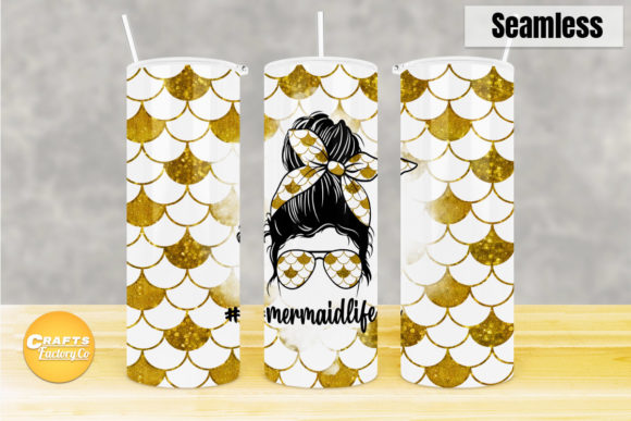 Mermaid Life Skinny Tumbler Sublimation