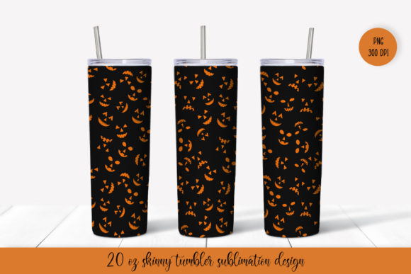 Scary Halloween Tumbler Sublimation Wrap