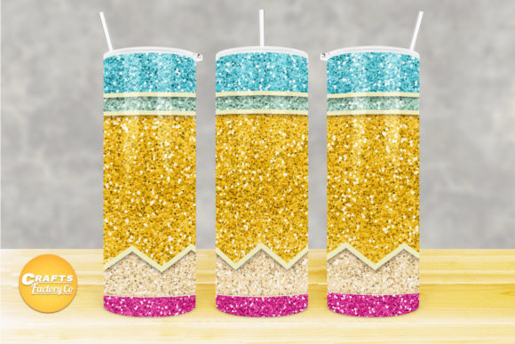 Skinny Tumbler Pencil Glitter No.5