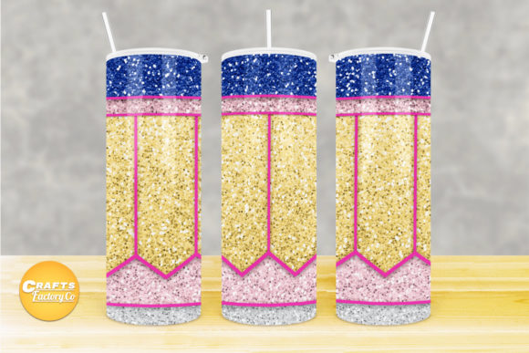 Skinny Tumbler Pencil Glitter No.6