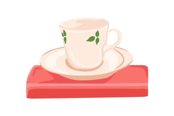 White Tea Cup Illustration